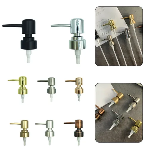 Imagen 2 del producto Cabezal de bomba de jabón, dispensador de loción líquida, cabezal de botella de jabón para baño, boquilla de prensa, reemplazo de mano para baño, tubo de bomba de champú y loción