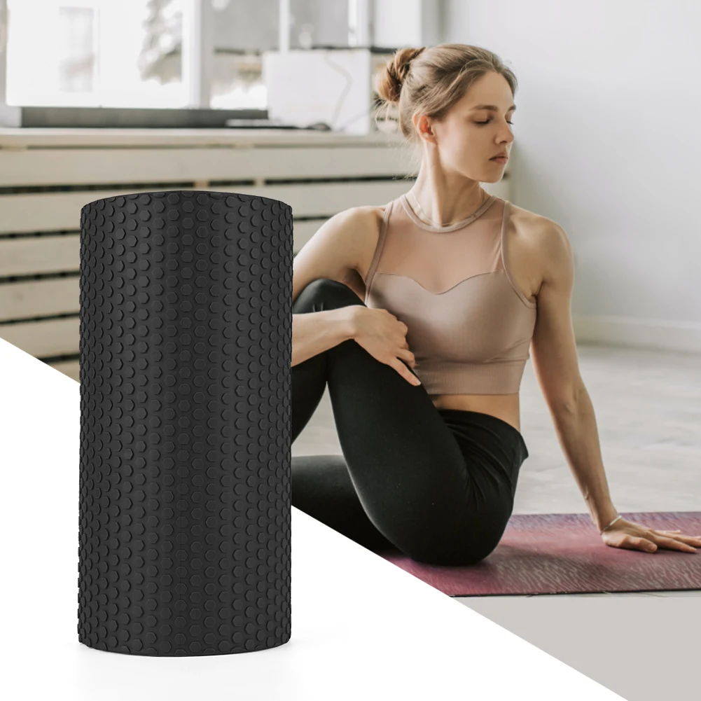 EVA Massage Roller Half Round Foam Roller with Trigger Points Semi-Circular Foam Roller 30cm Back Stretcher for Yoga Fitness