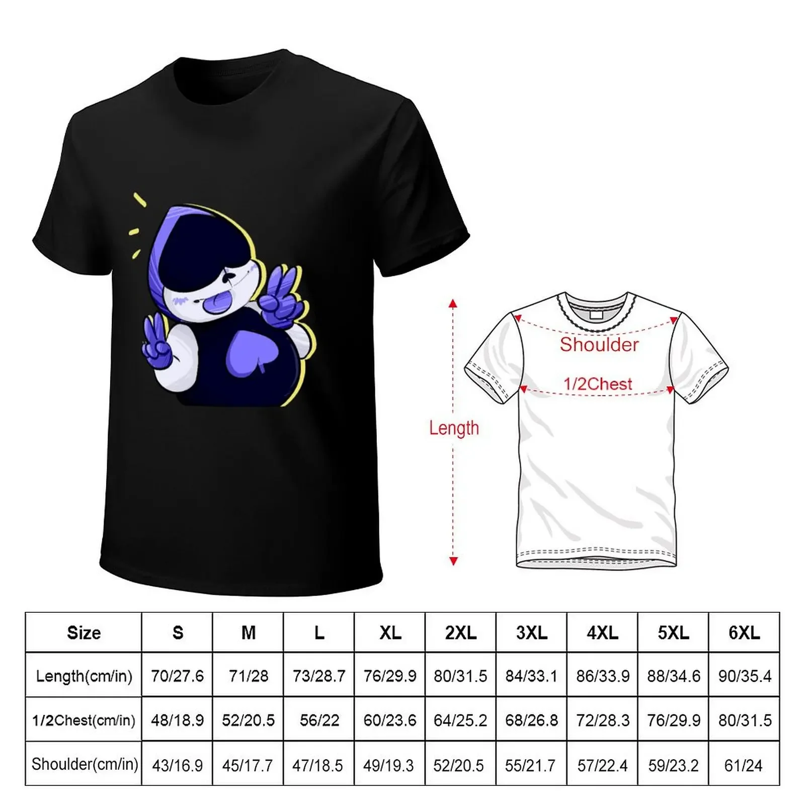 Lancer Deltarune T-Shirt quick drying anime clothes tee shirts for men