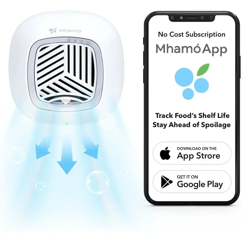 

Rechargeable Mini USB Refrigerator Deodorizer | Electric Odor Eliminator with Charcoal Filter Removes Smell | More Effective Tha