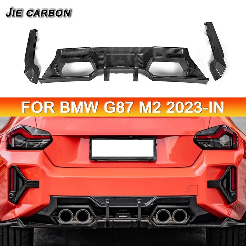 

For BMW 2 Series G87 M2 2023-IN Carbon Fiber Rear Bumper Diffuser Splitter Rear Lip Auto Accessories Body Kits