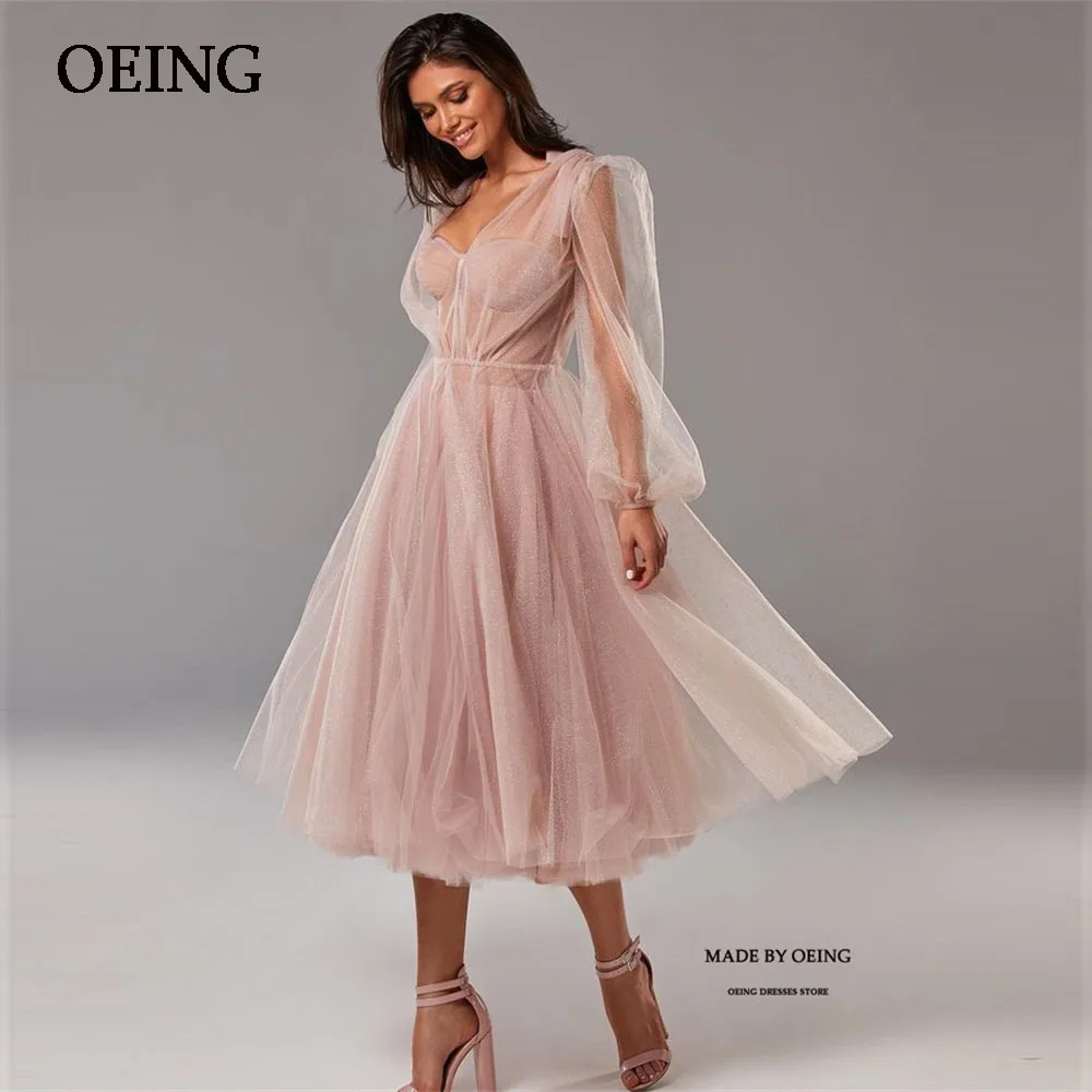 

OEING Cinnamon Sweetheart Evening Dress Bow Shoulder Spagehetti Strapes Chiffon Tulle Removable Elegant Dress 2023 New Design