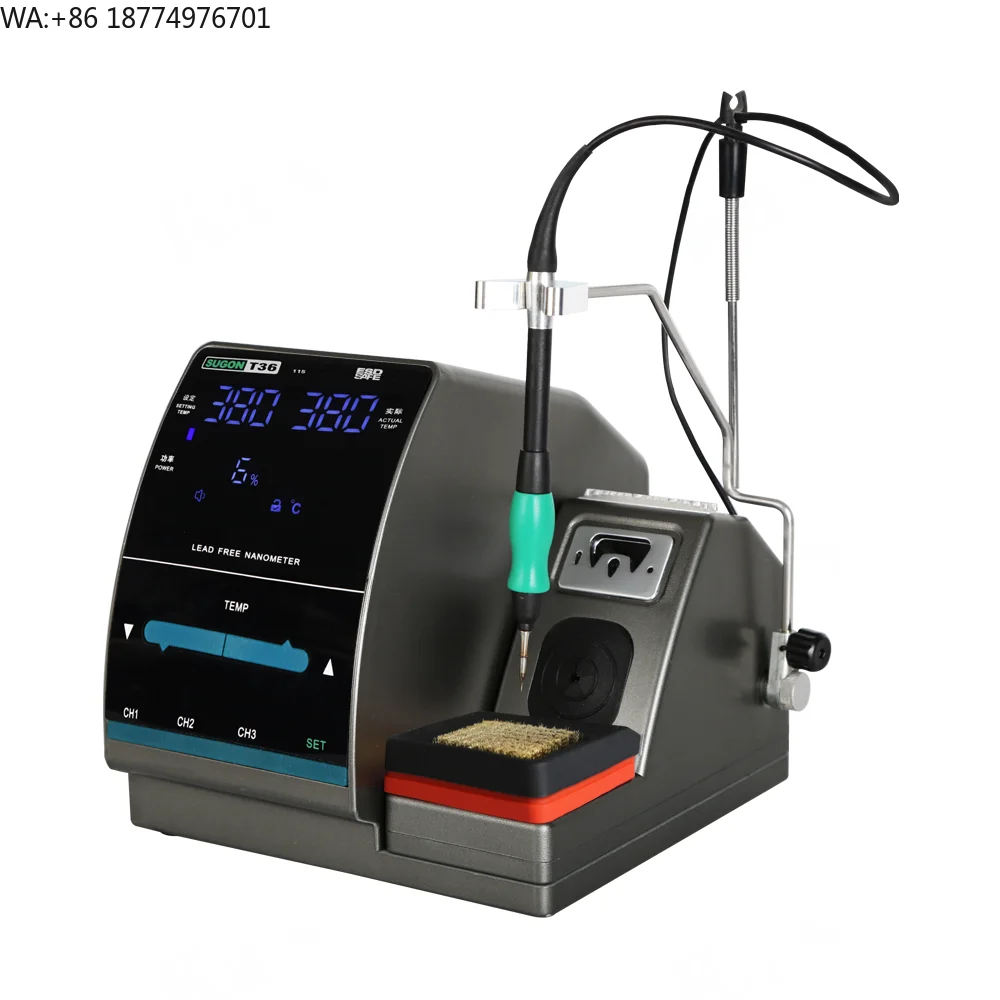 

Высококачественная антистатическая паяльная станция SUGON T36 безсвинцовая, электрическая, для ремонта мобильных устройств, по выгодной цене