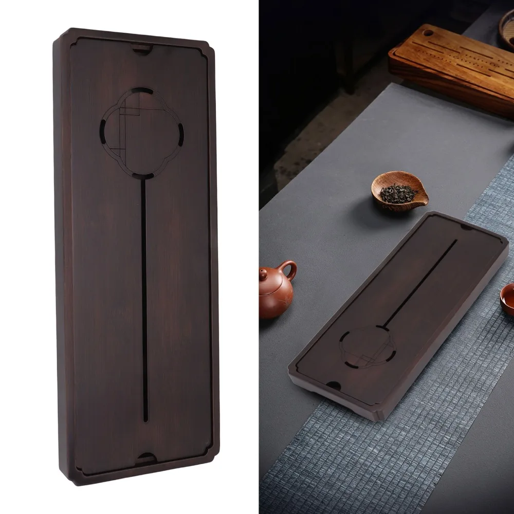 

Bamboo Material Chinese Tea Tray Robust Large Size Water Drainage Tea Tray Simple Decoration Easy Cleaning Bamboo Tea Tray