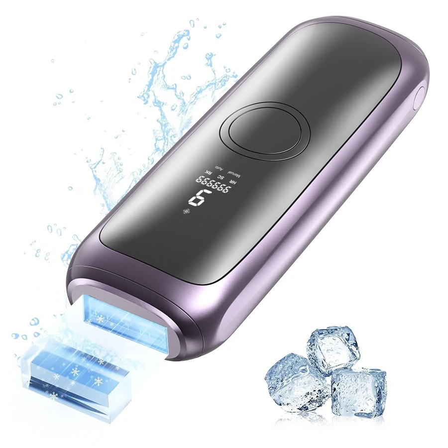 Portable Professional Cooling Sapphire IPL Hair Removal Machine with Skin Tightening & Pigment Removal for Whole Body Home Use