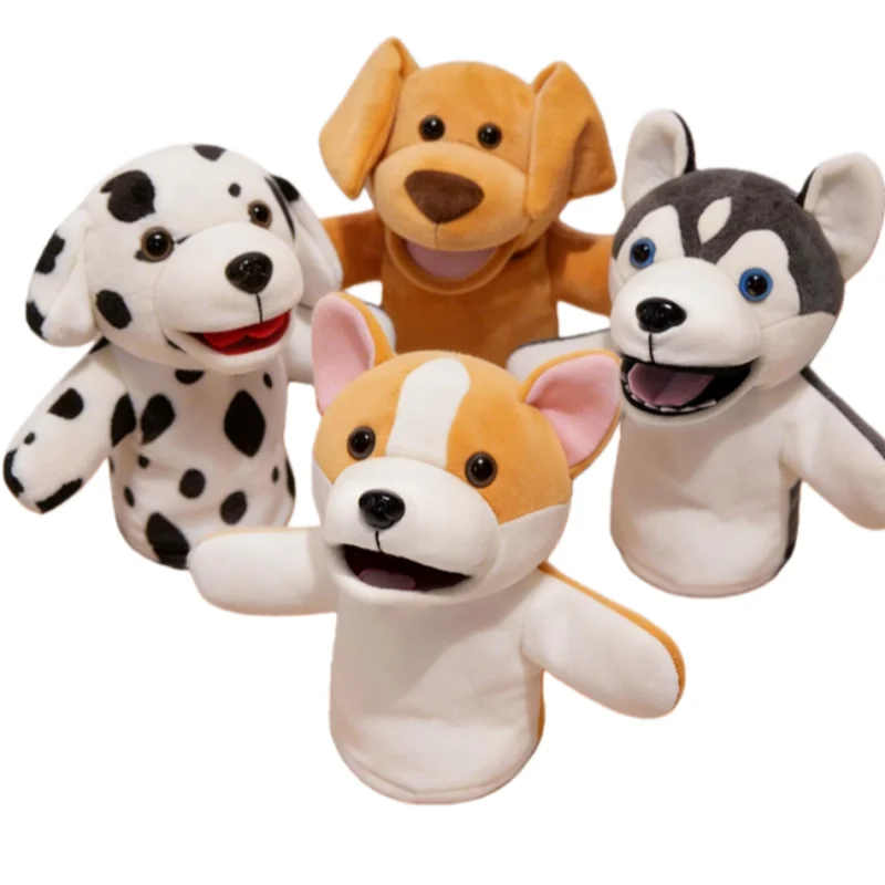 Children's Puppet Theater Props, Fun Puppy Series Plush Puppet, Parent Child Interactive Early Education Enlightenment Toys