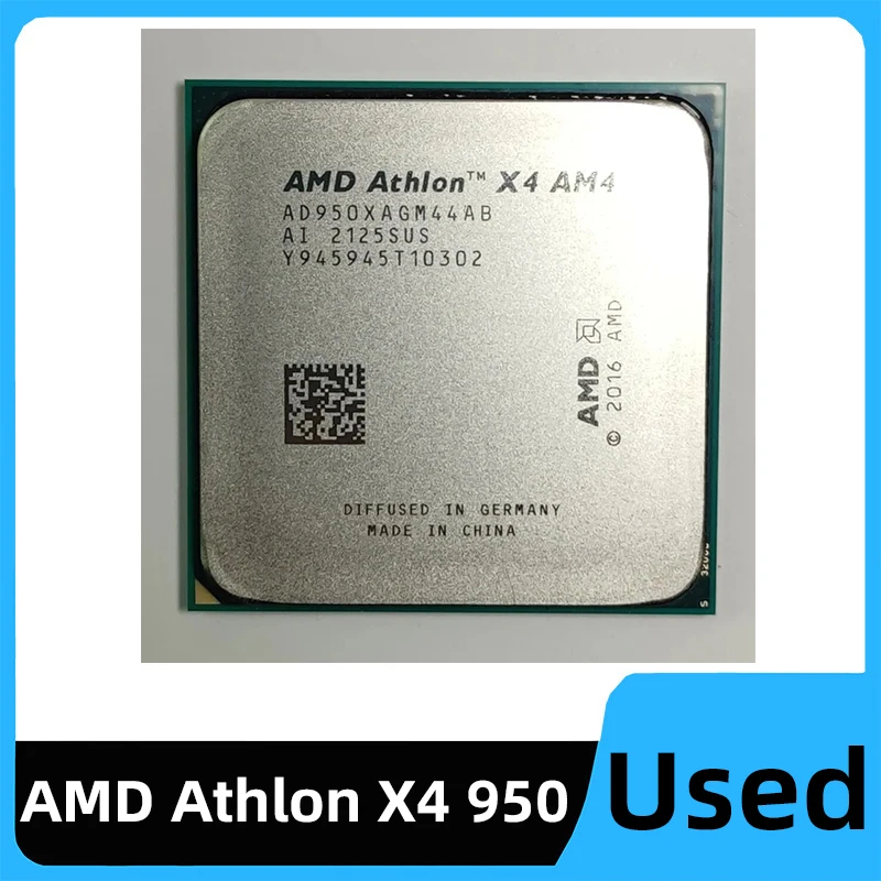 AMD Athlon X4 950 Socket AM4 CPU Processor 3.5GHz Quad Core 65W For A320, B350