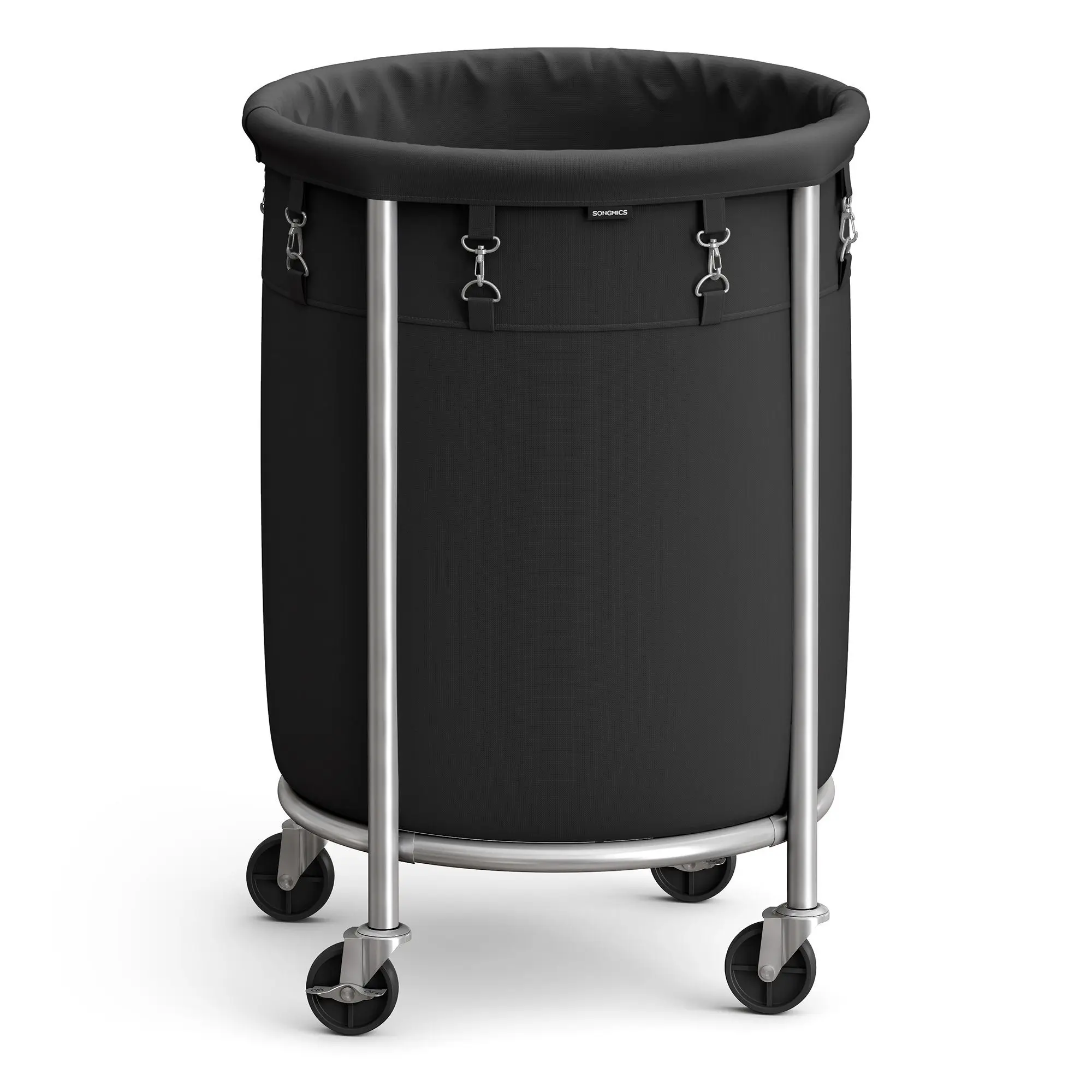 SONGMICS laundry basket, 170/110 L, Removable laundry bag, 4 wheels, 2 of them with brakes