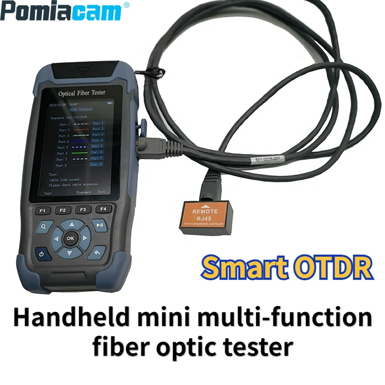 전문 다기능 휴대용 스마트 OTDR 미니 광섬유 테스터, 광학 기능 테스트, 1310, 1550nm, 24, 22dB, 60km