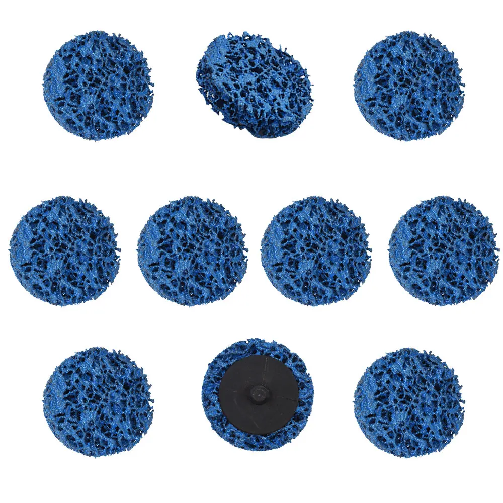 10Pcs Blue 2 Inch Quick Change Easy Strip And Clean Discs For Paint Rust New