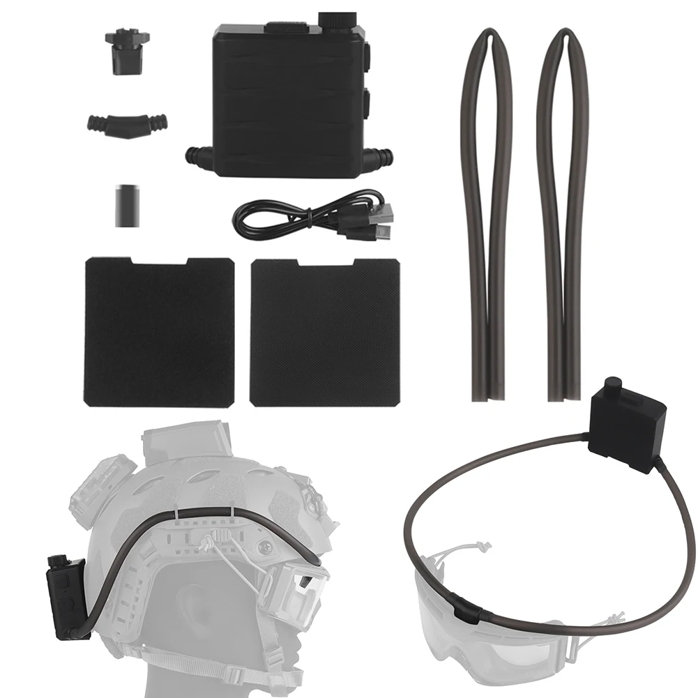 Strategic Goggles Defogger TYPE-C Rechargeable Magnetic Defogging Fan Lightweight Magnetic Eyewear Defogger for Airsoft