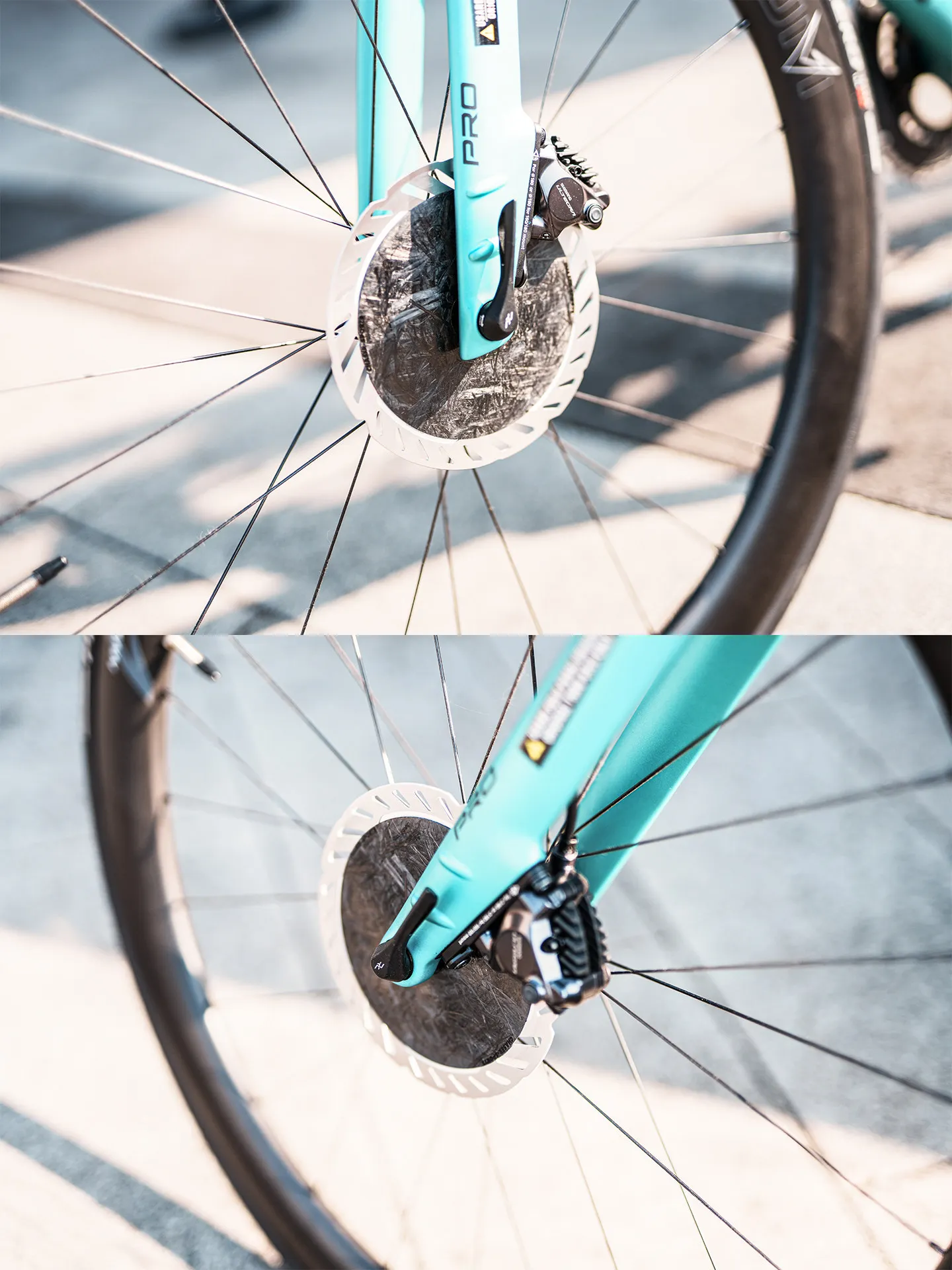 Chaser Rennrad Aero Scheibenbremse Center Lock Disc Carbonfaser Aerodynamische Verriegelungsabdeckung für Shimano MT800/CL900 – Detail 8