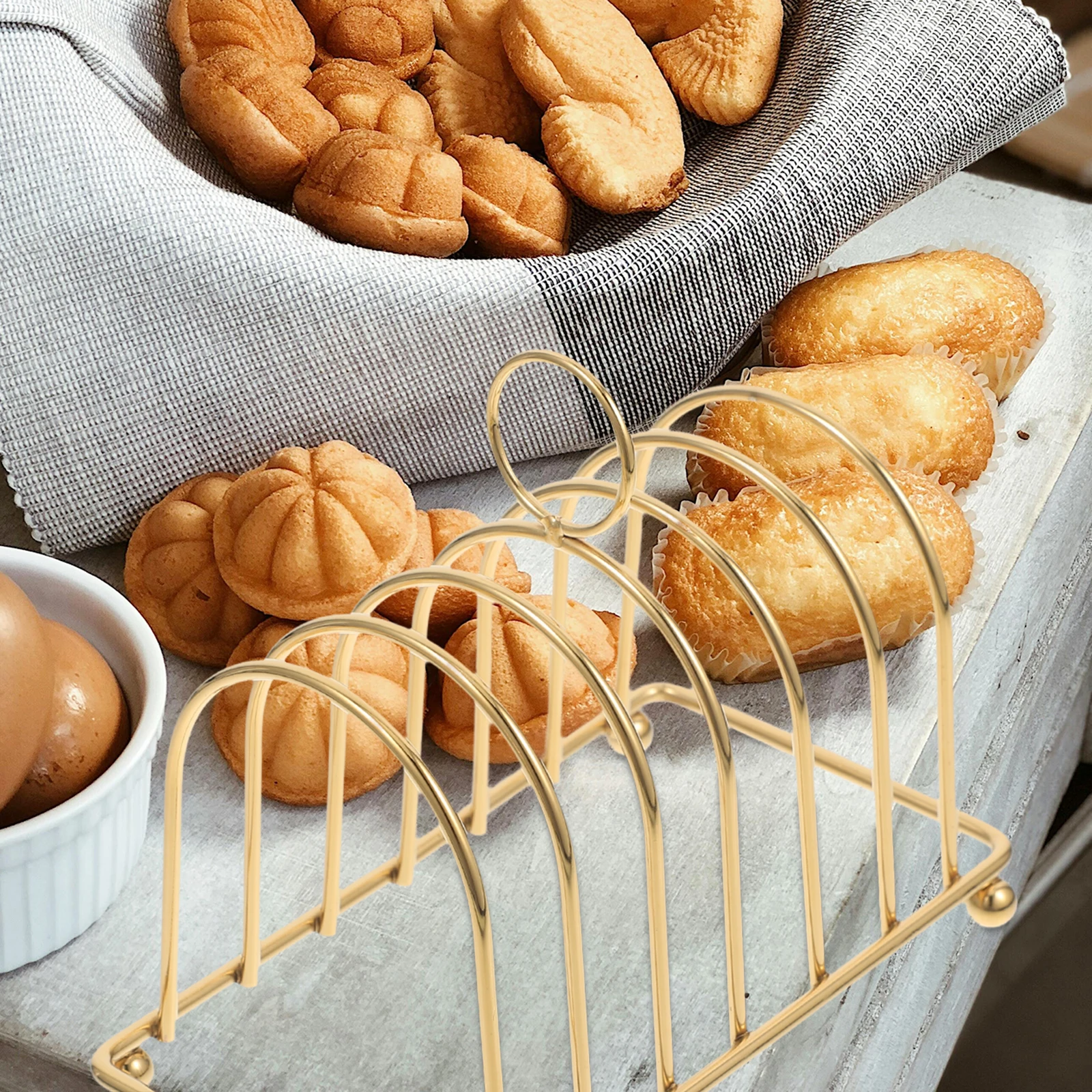 

Bread Rack Toast Holder Shelf Racks Kitchen Counter Display Organizer Bread Slices Stand Stainless Steel Sandwich Holder Multi