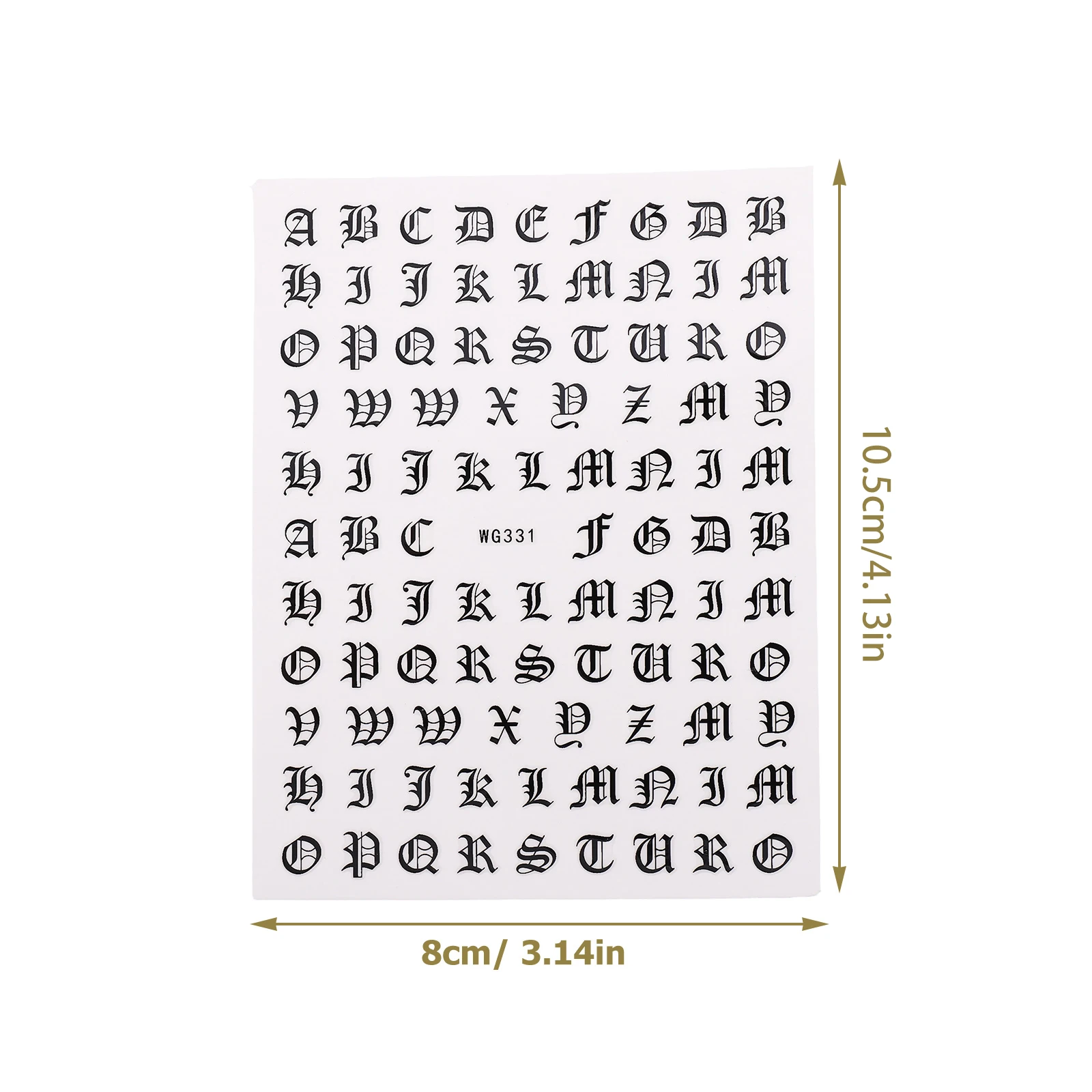 

5 Sheets PVC Stickers Alphabet Decals Art Supplies Glow Dark Cute Letter Nail Stickers Skin Friendly Nail Decals