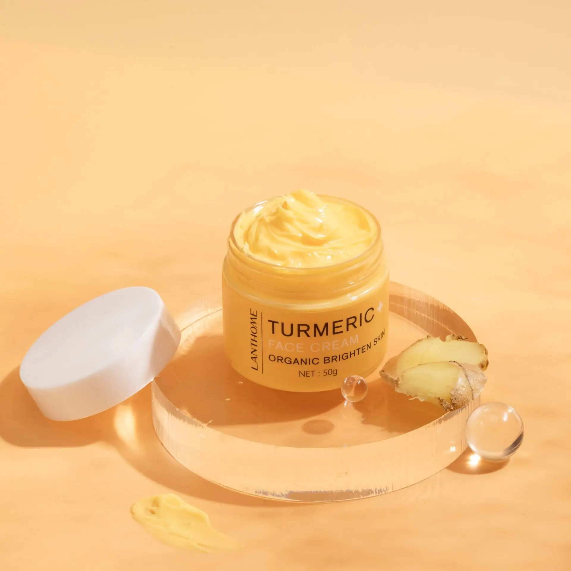 50g Turmeric Cream Brightens Skin, Lightens Skin Tone and Relieves Dull Skin, Facial Skin Care Turmeric Cream