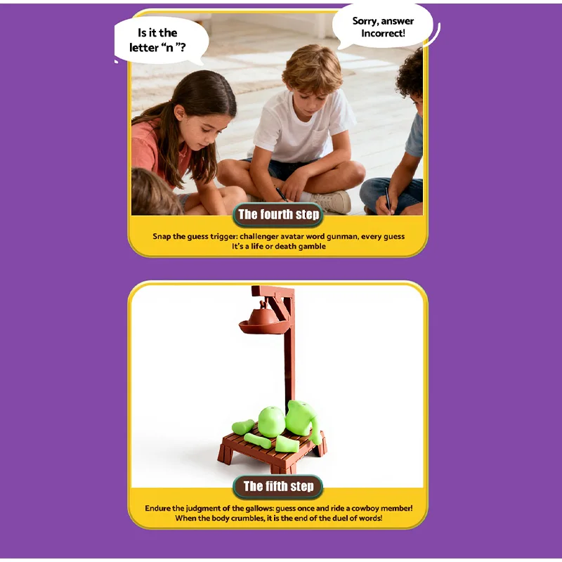 مضحك المغناطيسي Hangman سر كلمة لعبة 2-شخص التحدي لعبة المغناطيسي شماعات سر الأسرة جمع لعبة لعبة عيد الميلاد 2025