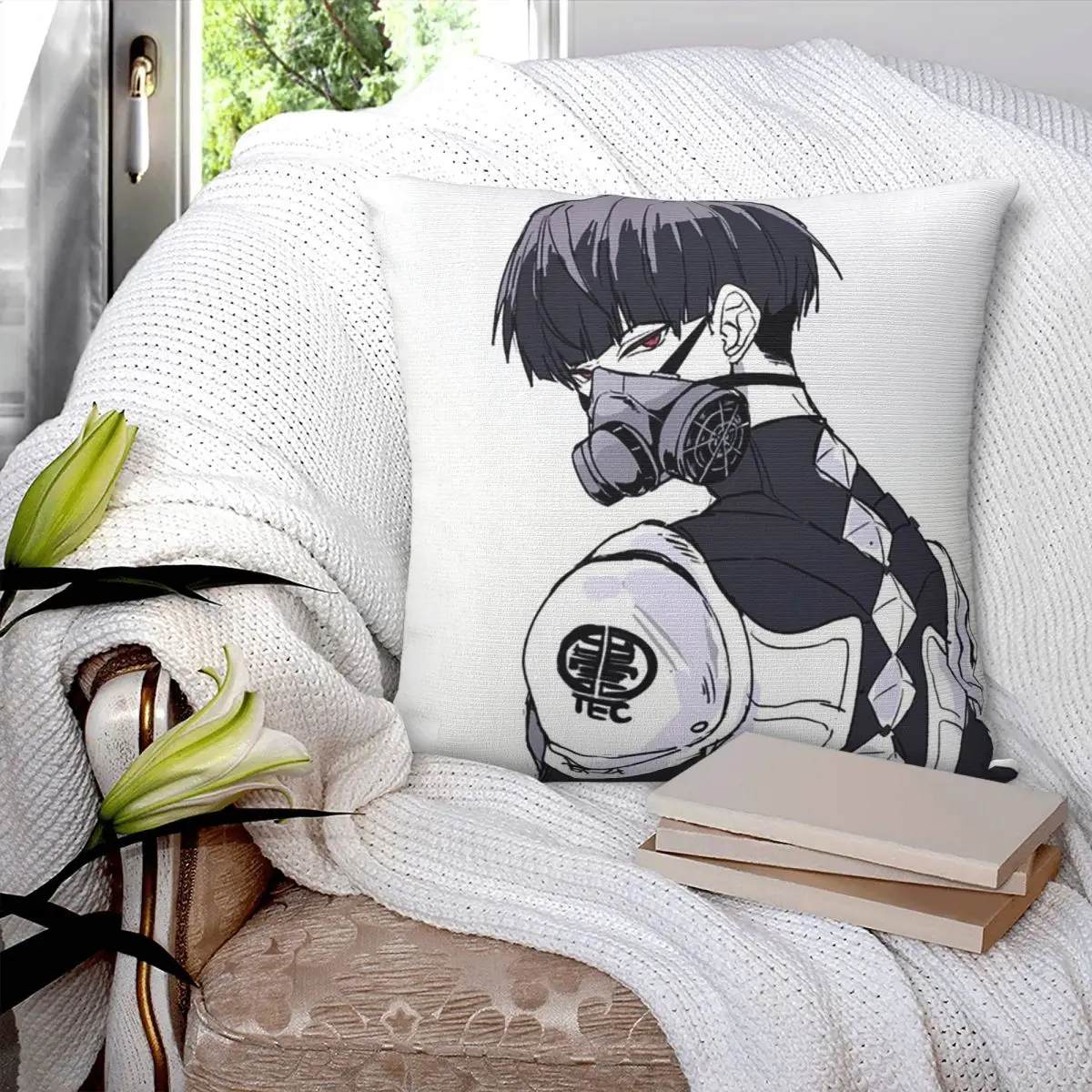 Anime Kaiju No 8 Square Pillowcase Cushion Cover Pillow Case Throw Pillow Cover for Home Bedroom Car