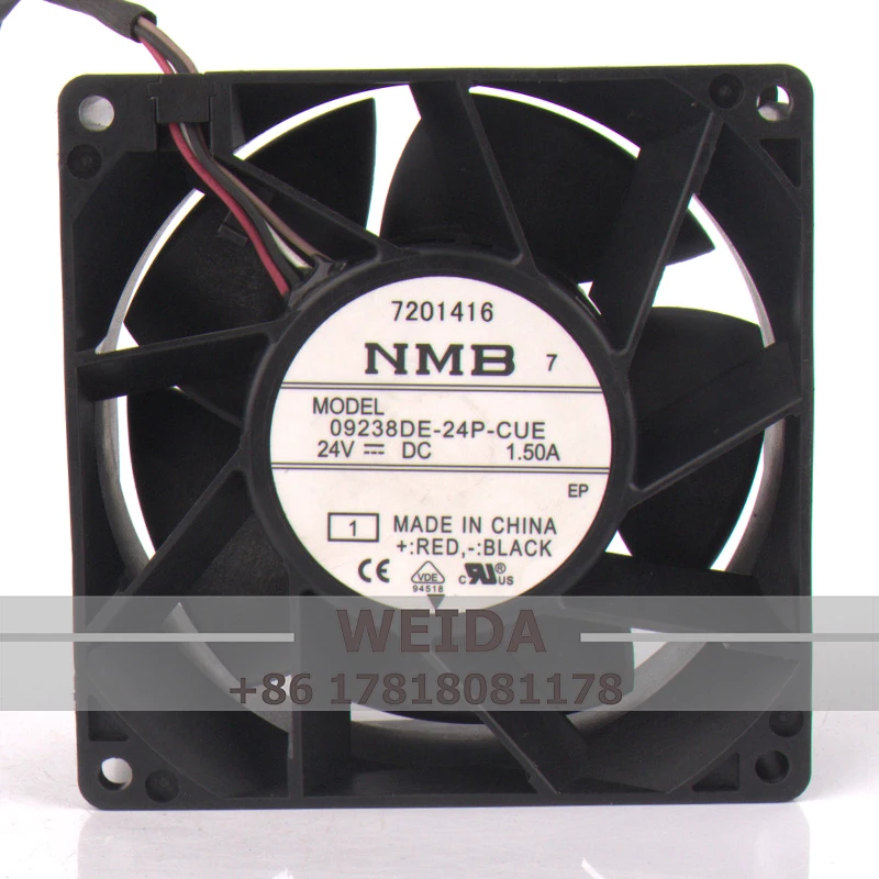 

NMB 12V 48V DC24V 1.5A EC AC 92X92X38MM 9CM 9238 Inverter axial flow centrifugal ventilation exhaust 09238DE-24P-CUE cooling fan