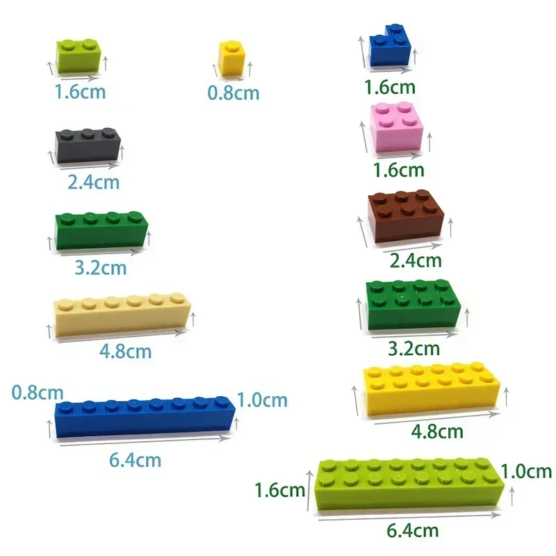 130PCS High-Tech Assemble Particle 6536 1x2 Cross Shaft Brick Building Blocks Kit DIY Replaceable Part Children Toy