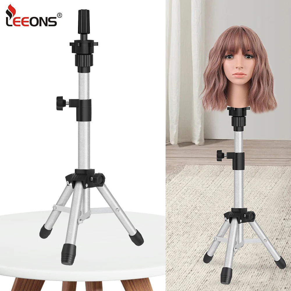 

Mini Wig Stand Tripod For Cosmetology Hairdressing Training 64Cm Adjustable Mannequin Head Tripod For Braiding Hair And Styling