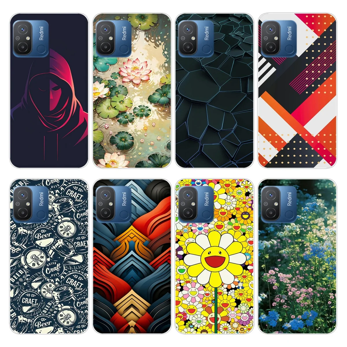 For Xiaomi Redmi 12C Case New Fashion Painted Cover Silicone Soft TPU Fundas For Xiaomi Redmi 12C 12 C Redmi12C Phone Case Coque