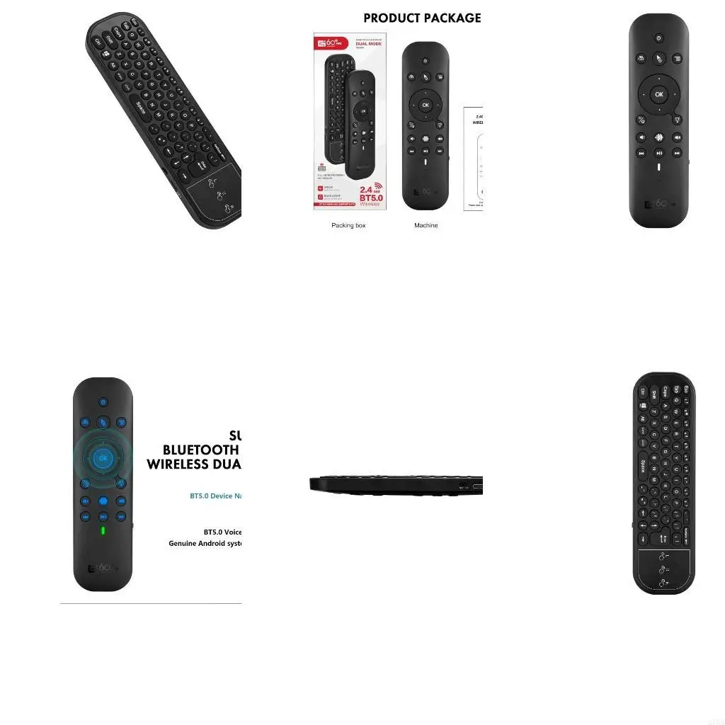 

Пульт дистанционного управления 2,4G с подсветкой BLE5.0 Air Mouse Голосовой пульт дистанционного управления 6-осевой гироскоп с
