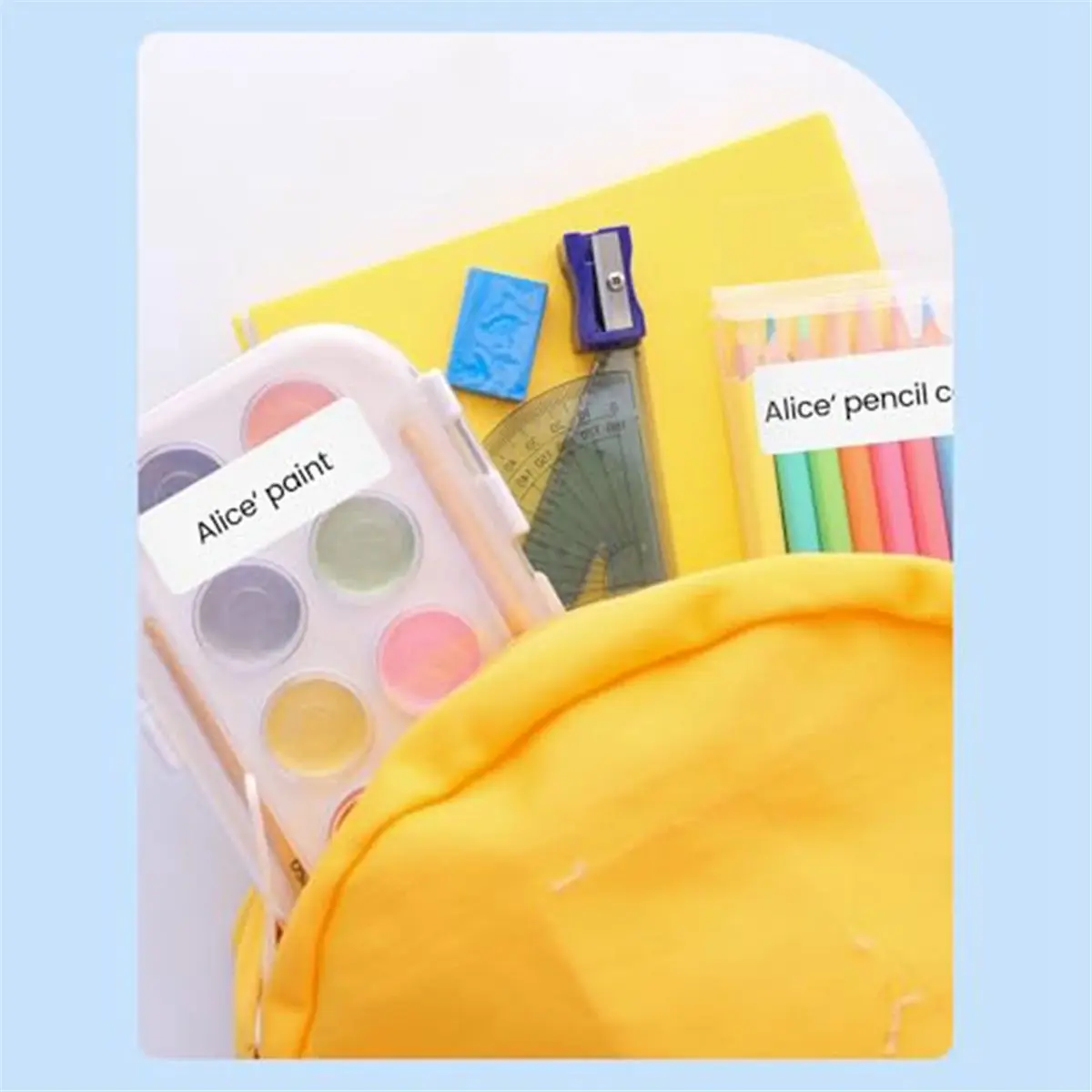 5 Rolls of White Portable Label Paper, Self-Adhesive Thermal Printer Stickers, Multi-Purpose Label Stickers