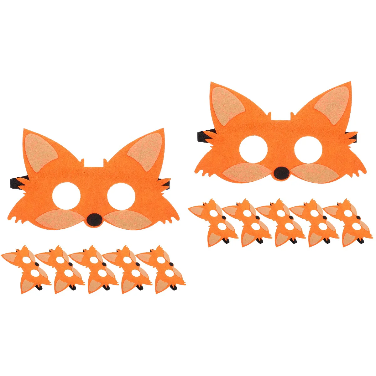 

2 Count Children's Fox Mask The Cosplay Birthday Party Supplies Rabbit Masks Costume Felt Animal Halloween