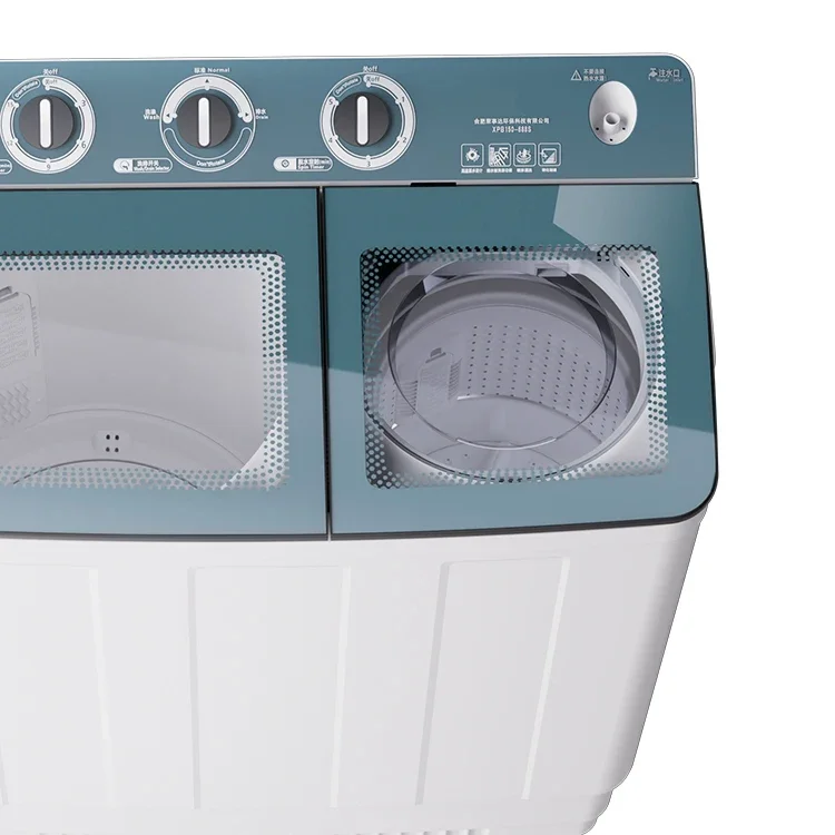 Double tube washing machine top cleaning washing machine semi-automatic dryer