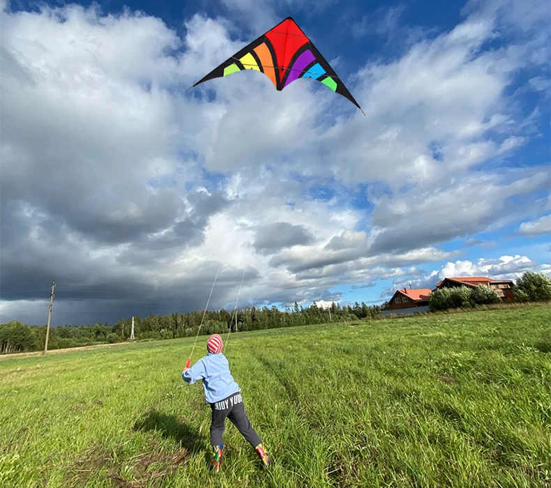 NEW Arrive 48 Inch Professional Dual Line Stunt Kite With Handle And Line Good Flying Factory Outlet