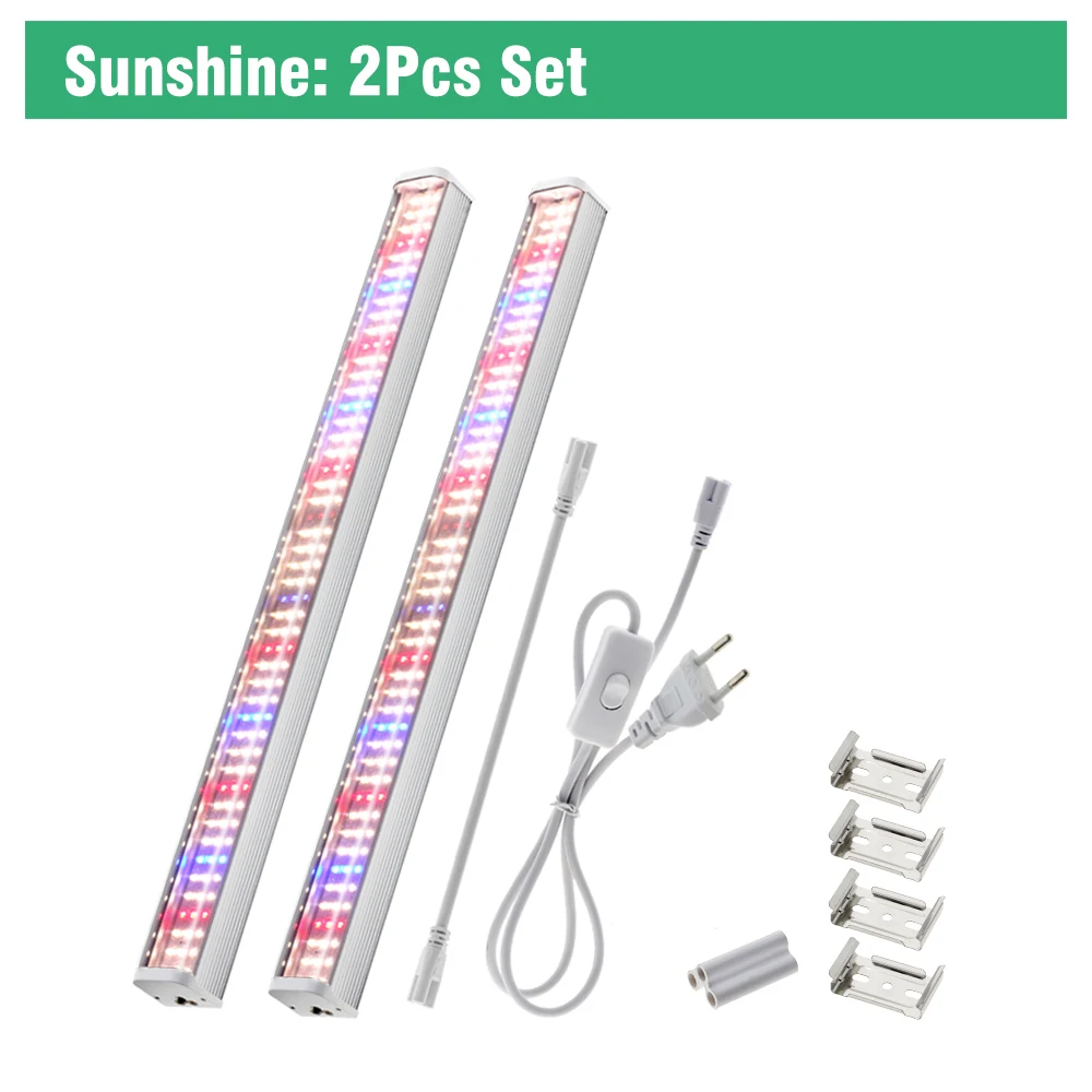 Volledige Spectrum LED Groei Buis 4000 K/Paars/Zonnelicht Plant Lamp Kas Hydrocultuur Bloem Groei Lamp