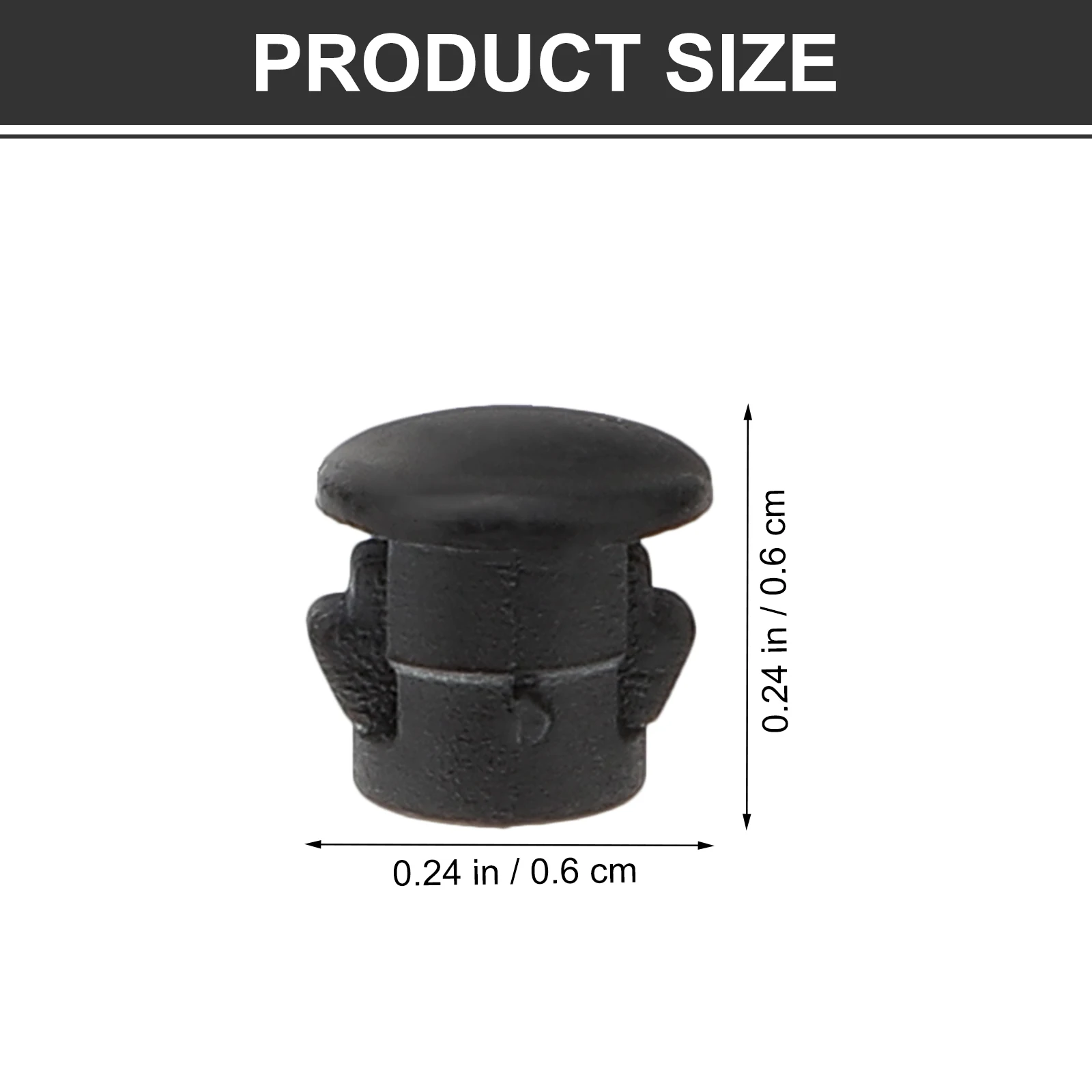 

200Pcs Round Plastic Hole Plugs Durable Furniture Caps Load Bearing Wear Resistant Heat Resistant Plastic Hole Plugs