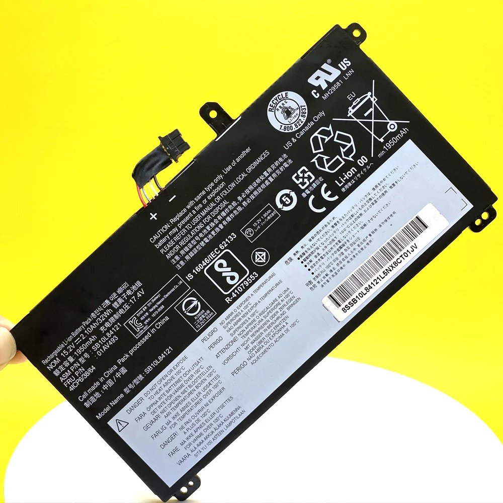 Batería Original nueva para Lenovo ThinkPad T570 T580 P51S P52S SB10L84121 01AV493 00UR890 00UR891 00UR892