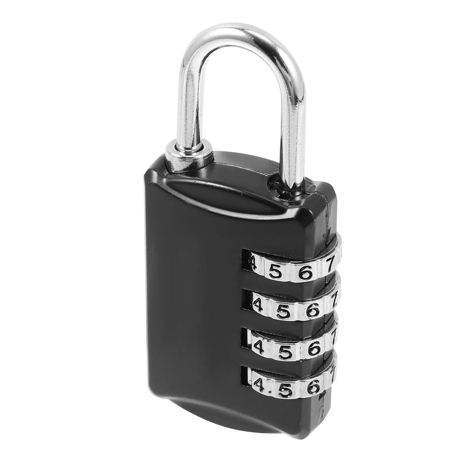 

1pc Combination Lock Padlock Zinc Alloy 4 Password Gym Locker Locks for School Storage Cabinets Portable