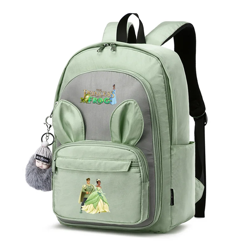 

The Princess and the Frog Children School Bags for Girls Boy Backpacks Kindergarten Cartoon Kids Book Bag Teenager Rabbit Ears