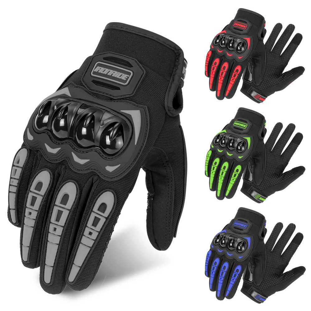 

Men's Motorcycle Gloves Breathable Motorbike Full Finger Gloves Touch Screen Outdoor Motocross Non-slip Riding Gloves M-2XL