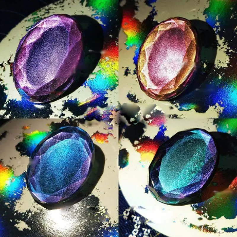 5 Colors Color Shift Mica Powder Chameleon Powder Set for Epoxy Resin Update Chrome Pigment Powder for Bath Bombs Dropshipping