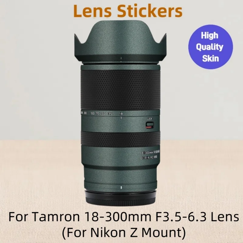 

Кожа наклейки для Tamron 18 300 для Nikon Z Mount Lens Decal Skin для Tamron 18-300 F3.5-6.3 Обёрточная крышка объектива 18300 Кожа объектива