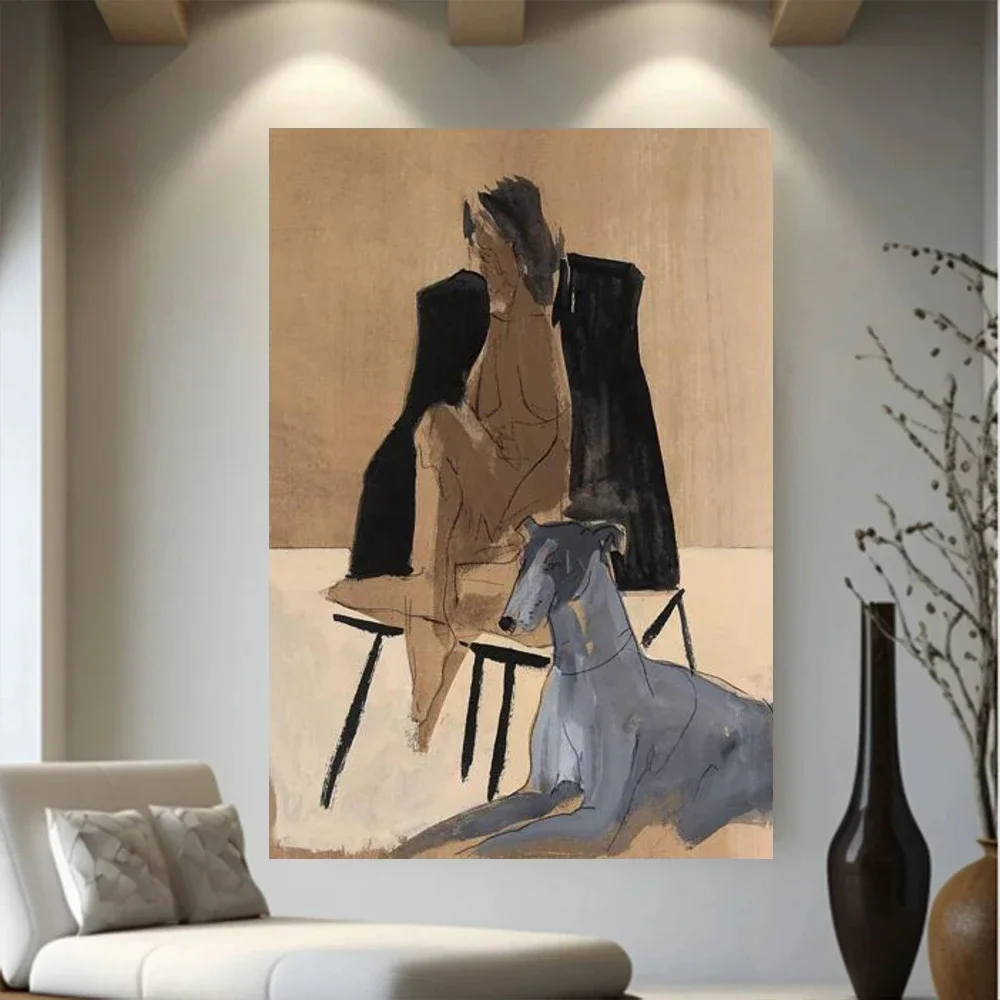 Customized Service： Thick Layer Mural Abstract Oil Painting - 100% Handmade Wall Art Picture for Home Living Room Decor Image