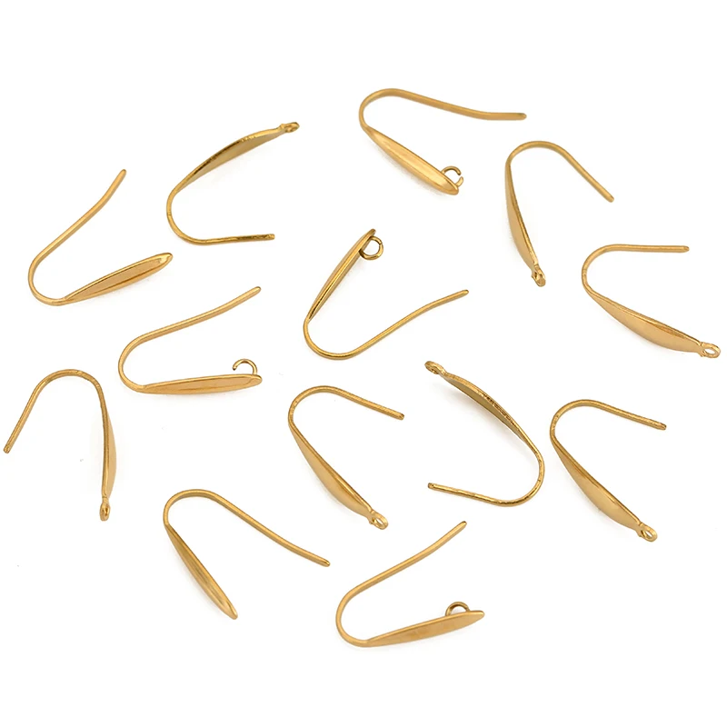 10pcs PVD Never Fade Stainless Steel Earrings Hooks Clasp Wire Hypoallergenic Earrings Making For Jewelry Findings Accessories image 4