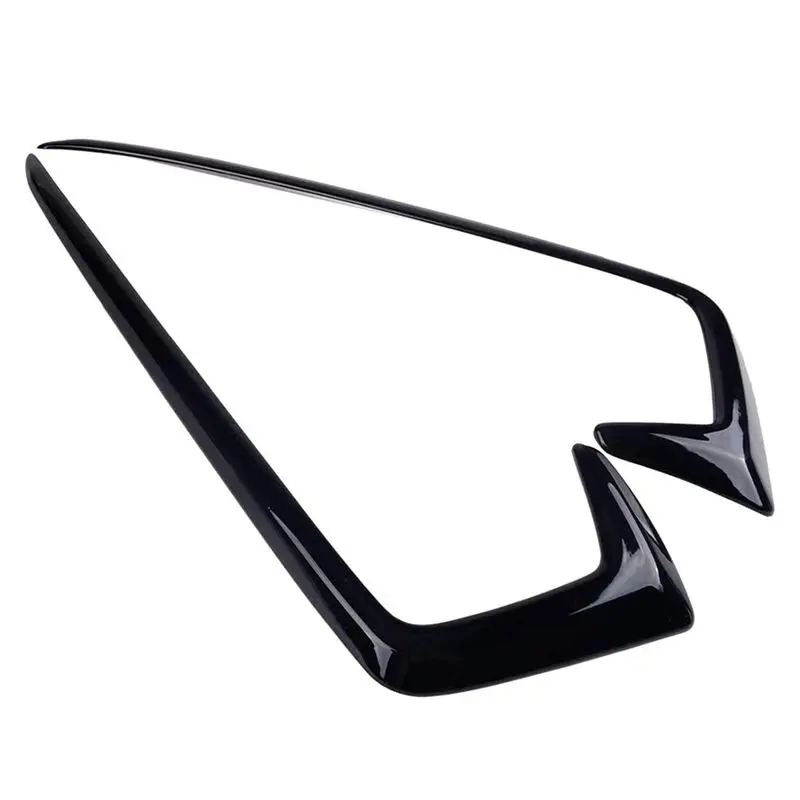 10Pcs Gloss Black Exterior Front Fog Light Lamp Cover Trim Fit For Honda Civic 2019-2020-L94A
