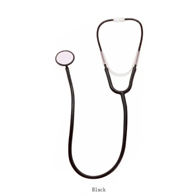 Stéthoscope pour enfants, jeu de simulation, médecin, infirmière, jouet noir et rouge, Costume de fête d'halloween, spectacle sur scène, accessoires de Cosplay