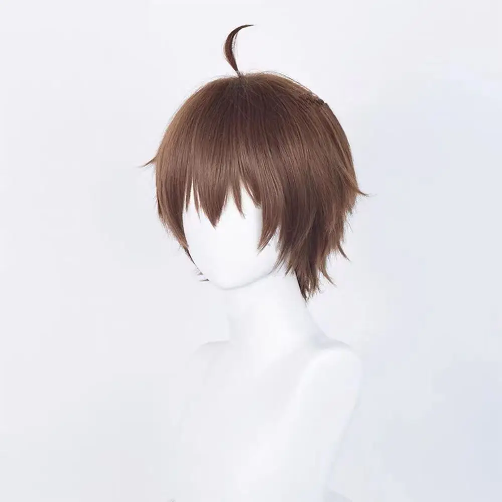 Perruque de cosplay Yūta Fujikawa "High School DxD", style cuir chevelu, livrée avec une frange.