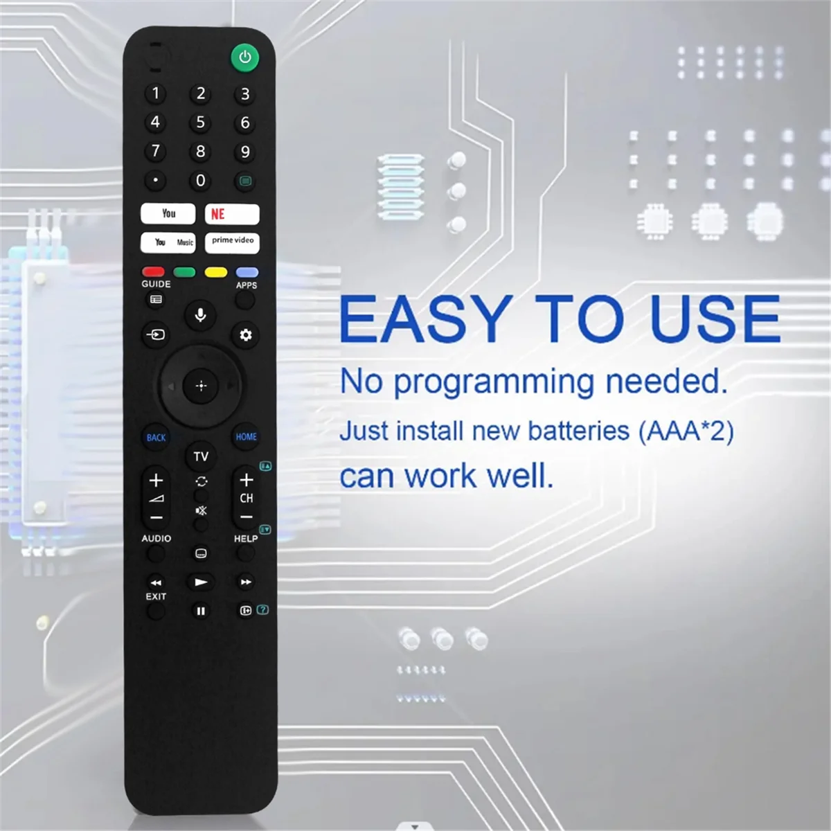 Пульт дистанционного управленияRMF-TX520P Замените голосовой пульт дистанционного управления ЖК-телевизор -43X80J -50X80J -55X80J -55X85J -65X80J -65X85J