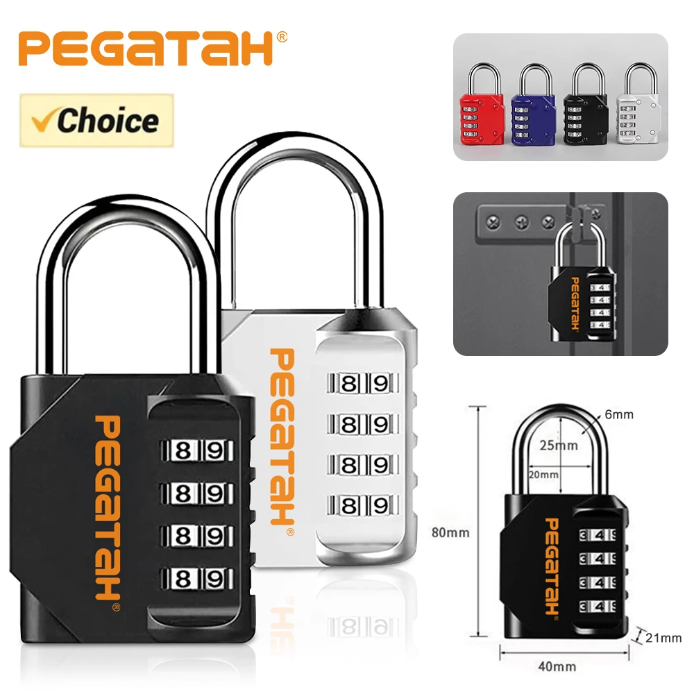 Mini ORIA Combination Padlock Password Locks 4 Digit Waterproof Outdoor Lock For Door Suitcase Bag Package Cabinet Locker Window