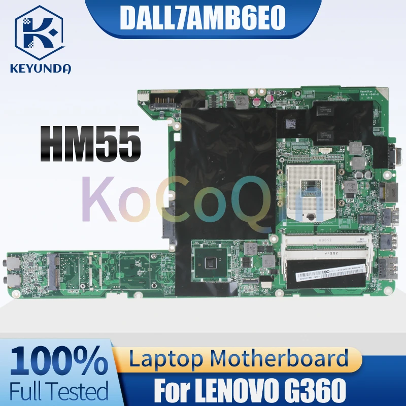 

Материнская плата для ноутбука LENOVO G360 DALL7AMB6E0 HM55 11S 11012323 Материнская плата для ноутбука ZZ