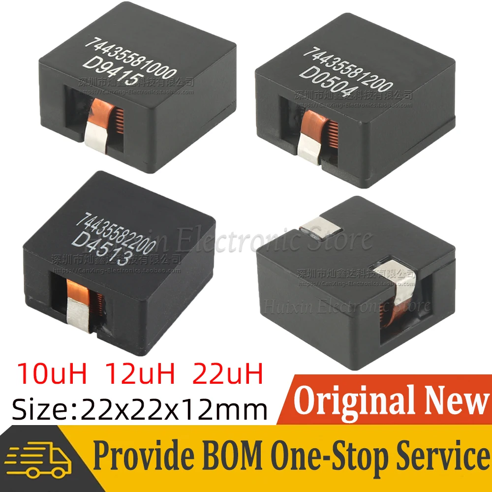 74435581000 74435581200 74435582200 SMT Flat Copper Power Inductor 10uH 21A 12uH 19A 22uH 15A Inductance Molding Shield