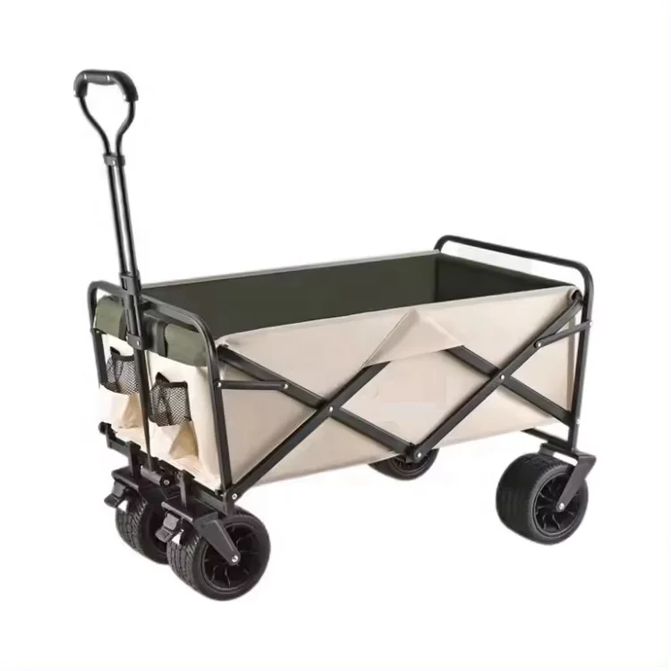 hit productCustom Outdoor Garden Trolley Cart Multi-purpose Foldable Practical Beach Camping Folding Cart