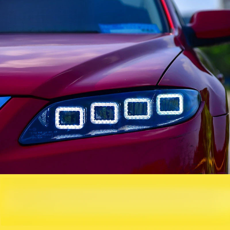 Suitable for Mazda 6 Modified Bugatti Style Daytime Running Lights Full LED Light Source Headlight Assembly