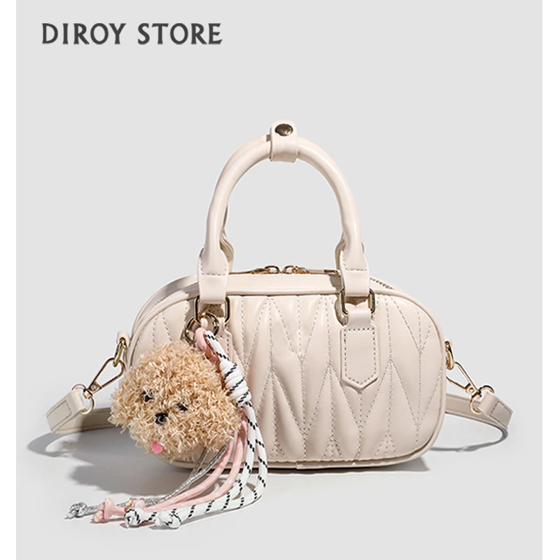 

korean popular bag 2025 new high-quality bag bouquet skirt pillow bag ladies pleated handbag small tote shoulder messenger bag